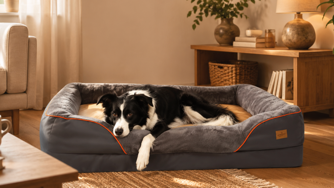 Panier Orthopédique Premium pour Chien — Mousse à Mémoire de Forme XXL