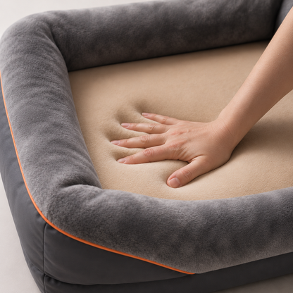 Panier Orthopédique Premium pour Chien — Mousse à Mémoire de Forme XXL